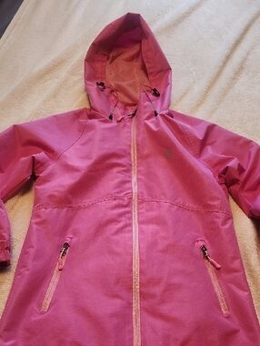 Kids Waterproof Hooded Jacket - Pink